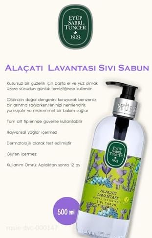 3 Adet Alaçatı Lavantası Sıvı Sabun 500 ml ve 60'lı ROSIE Pamuk