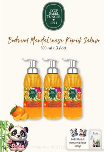 Alternative view of 3'lü Bodrum Mandalinası Köpük Sabun 500 ml ve 60'lı ROSIE