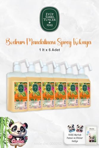 Alternative view of 6 Adet Bodrum Mandalinası Sprey Başlıklı Kolonya 1 lt ve ROSIE