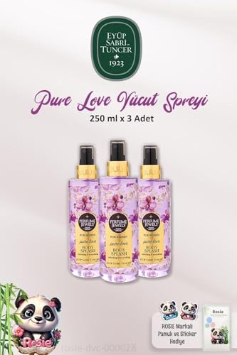 3 Adet Pj Body Splash Pure 250 ml ve ROSIE Doğal Pamuk