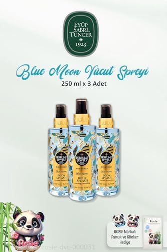 3 Adet Vücut Spreyi Blue 250 ml ve ROSIE Pamuk 60'lı