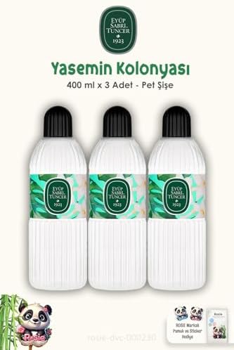 Yasemin Kolonyası 400 ML Pet Şişe 3 Adet ve ROSIE Pamuk 60'lı