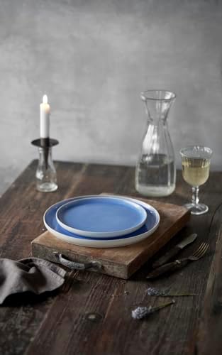 Yemek Tabağı Dia 21 cm Mat Beyaz/Parlak Nehir