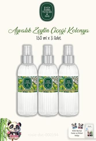 3'lü Ayvalık Zeytin Çiçeği Kolonyası 150 ml ve ROSIE Pamuk