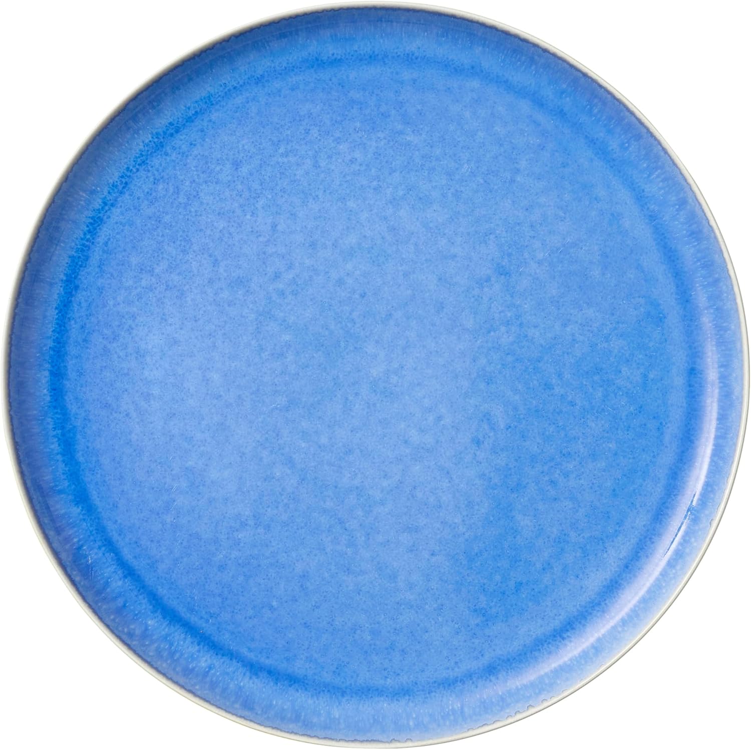 Yemek Tabağı Dia 27 cm Mat Beyaz/Parlak Nehir