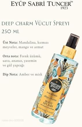 3 Adet Deep Charm Vücut Spreyi 250 ml ve ROSIE Pamuk 60'lı