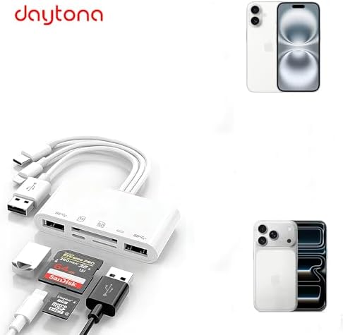 NK1032 Pro Type-C Lightning Usb-A To 2x Usb3.0 Sd Tf Pd Kart Okuyucu Çevirici Hub Adaptör