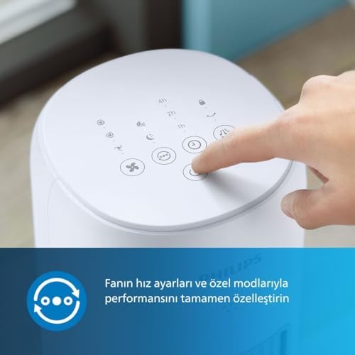 Alternative view of Kule Tipi Fan 5000 Serisi, 105 cm ince tasarım, Uzaktan kumanda, Zamanlayıcı, 3 Hız, 3 Mod, 40W, Güçlü Ama Sessiz Hava Akışı, Aromaterapi İçin Uygun, Beyaz, CX5535/00