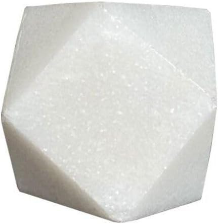 Alternative view of Çap 25 mm x 25 mm Beyaz Düğme Kulp Doğal Taş