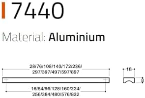 MODERN KULP SİYAH RENK 832 mm