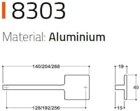 Alternative view of 8303 Modern Kulp Krom Renk 256 Mm