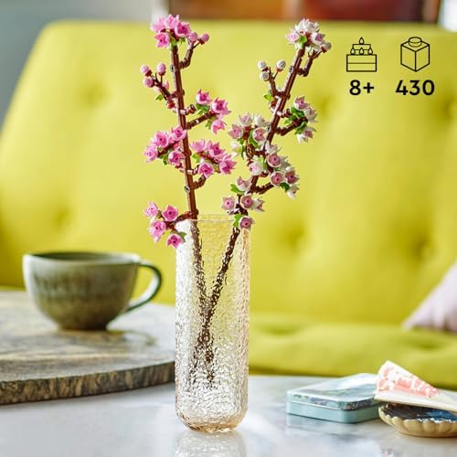 Alternative view of Botanicals Kiraz Çiçekleri 40725 – 8 Yaş ve Üzeri Çocuklar için Doğum Günü Hediyesi Fikri, Pastel Tonlarda Çiçeklerle Kaplı 2 Dal İçeren Dekoratif Yaratıcı Oyuncak Yapım Seti (430 Parça)