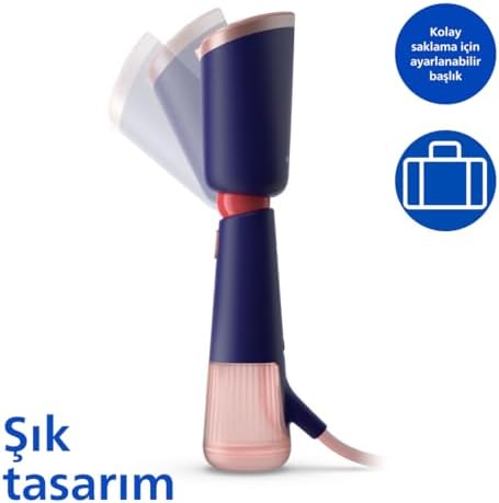 Alternative view of 5000 Serisi Buharlı Düzleştirici - Güçlü 1400W, Sürekli Buhar, İki Su Haznesi, 35sn Hızlı Isınma, Eco ve Max Ayarları, Ayarlanabilir Başlık, Metal Taban, Aksesuarlar, Deniz Mavisi (STH5030/20)