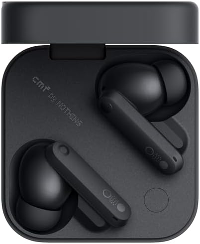 CMF by Buds Pro 2 – Kablosuz Kulaklık, HiFi Ses, 50 dB Akıllı Aktif Gürültü Azaltma, 6 HD Mikrofon ve Uzay Ses Efekti - Koyu Gri