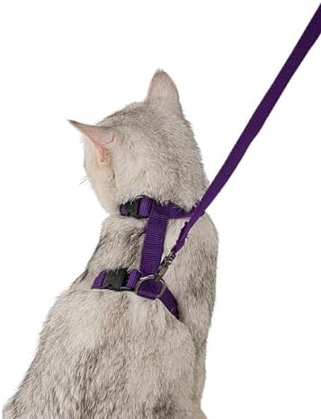 110 cm Vücuda Takılan Kedi Tasması, Konforlu ve Ayarlanabilir Tasarım, Güvenli Yürüyüşler için Ideal, Dayanıklı ve Şık Kedi Harness,Göğüs Tasması