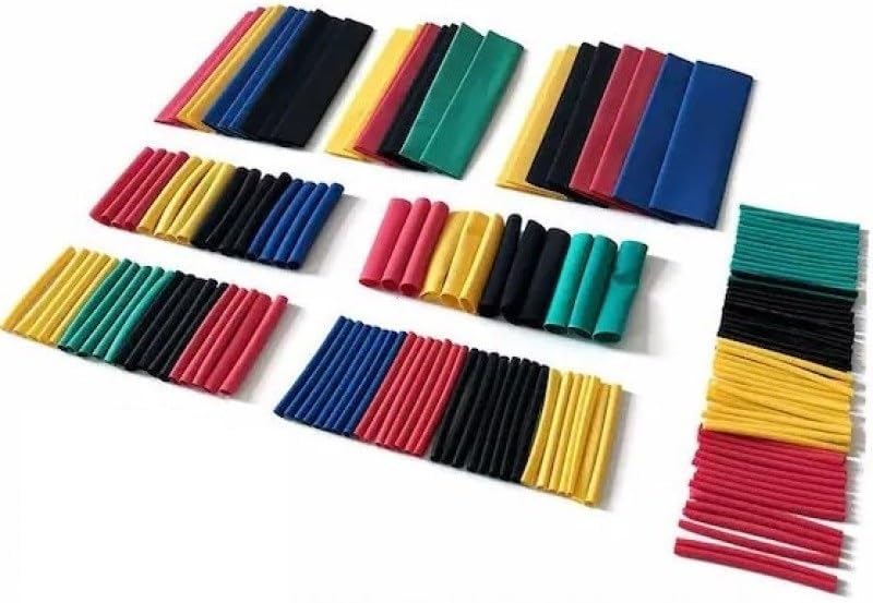 164 Adet Shrink Boru Makaron Seti, Isı ile Daralan Kablo Koruma Seti, Çeşitli Boyutlarda, Elektrik ve Elektronik Tamirler İçin İdeal, Dayanıklı Yalıtım