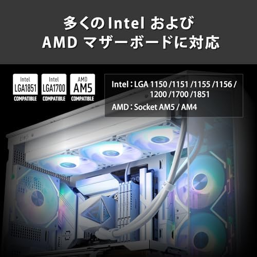 Alternative view of MSI MAG CoreLiquid I360 360mm Beyaz İşlemci Sıvı Soğutucu
