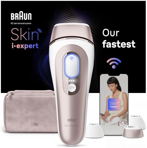 IPL Skin i· Expert At- Laser, IPL epilasyon cihazı, kalıcı görünür epilasyon, akıllı IPL bağlantılı uygulama, 3 başlıklı, Tıraşı, PL7257