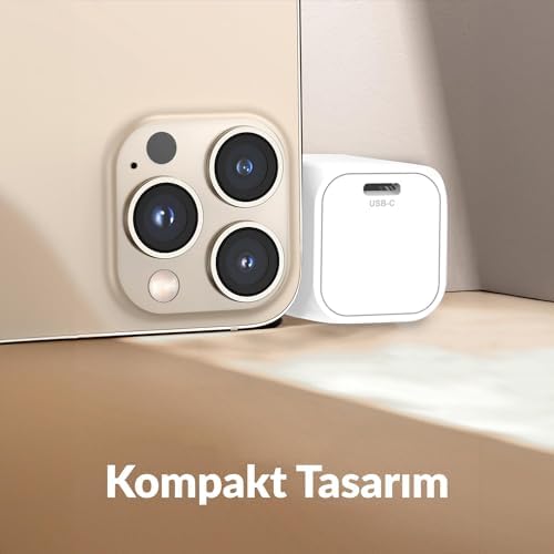 Alternative view of 20W GaN USB-C Şarj Aleti & iPad & Uyumlu PD QC4.0 Type-C Hızlı Şarj Cihazı