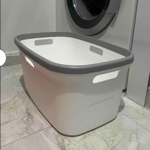 Alternative view of Dört Taraftan Tutulabilen Çamaşır Sepeti - 20 Litre Çamaşır Selesi - Kirli Çamaşır Sepeti - PP+