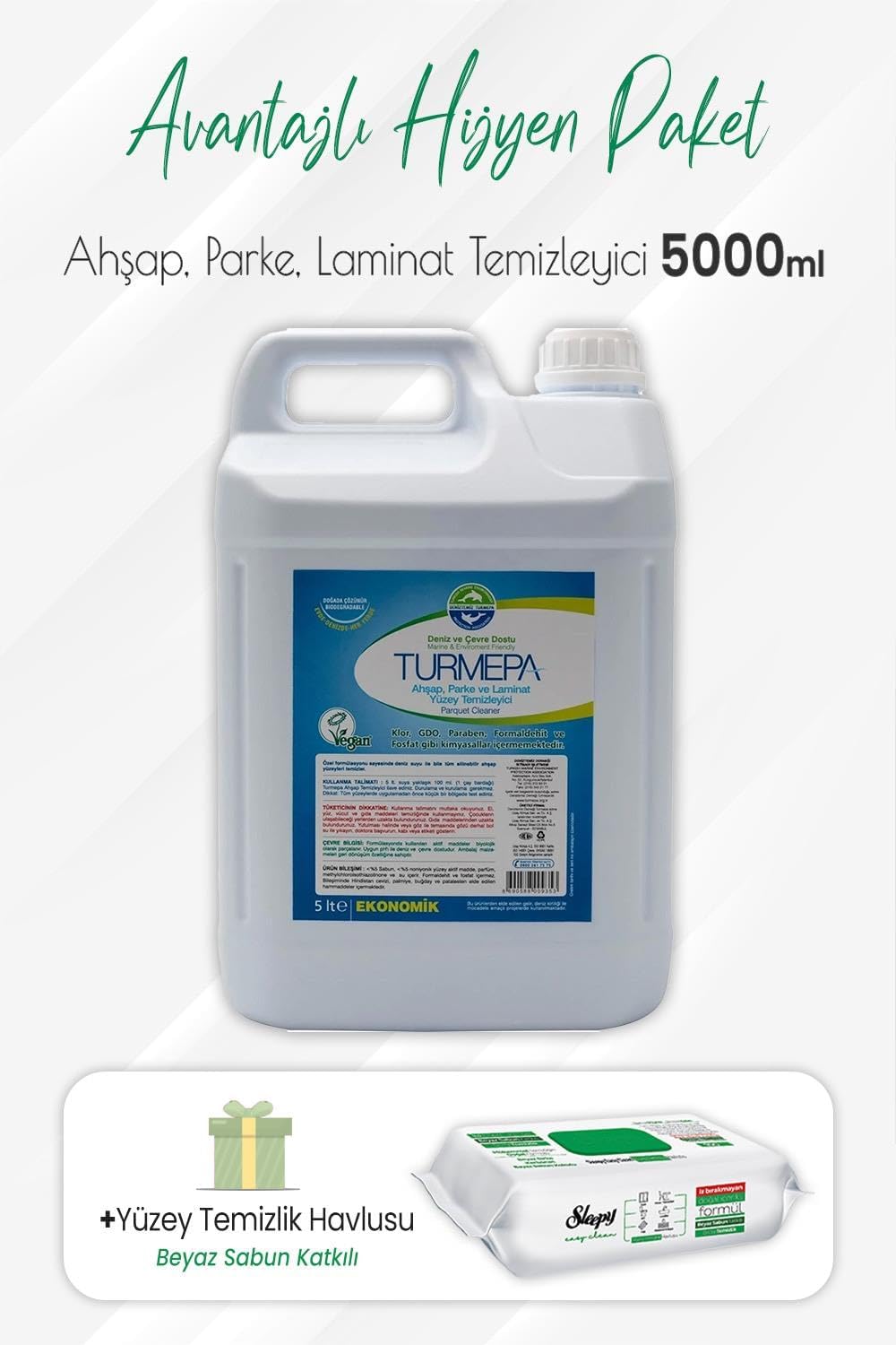 Alternative view of Ahşap, Parke Temizleyici 5 Litre ve Yüzey Temizlik 100' lü