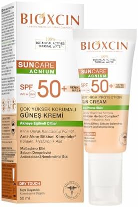 Sun Care Akneye Eğilimli Ciltler Için Renkli Güneş Kremi 50 Spf - Akne, Dry, Mat Tinted