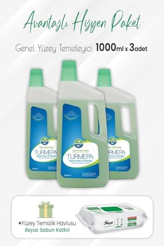 Alternative view of Genel Yüzey Temizleyici 1 lt x 3 Adet ve Yüzey Temizlik 100' lü