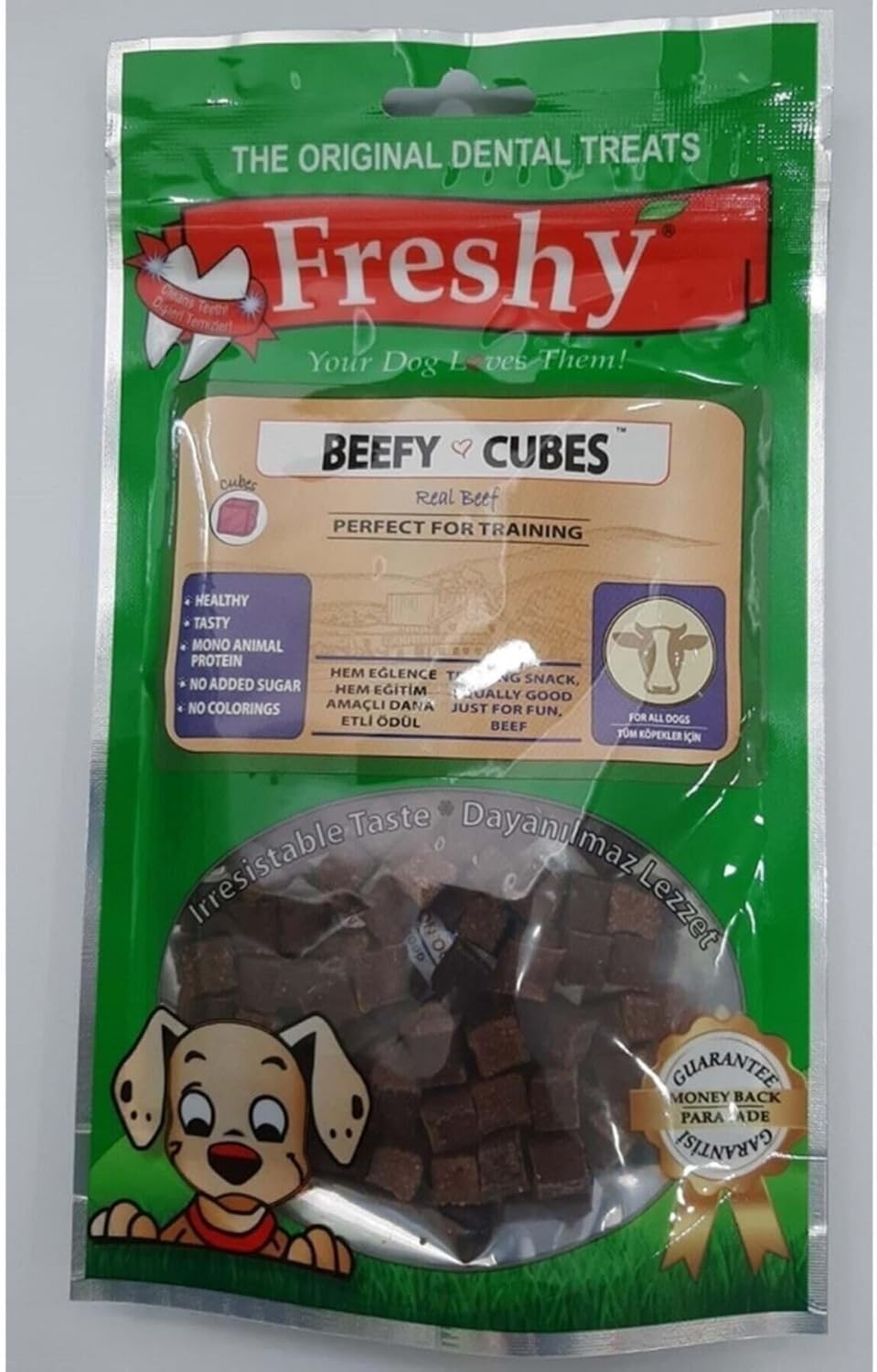 Freshy Beef Cubes Taze Dana Etinden Doğal Küp Ödülü