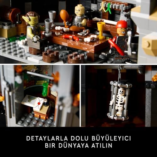 Yüzüklerin Efendisi: Barad-dûr 10333 – Yetişkinler için Sauron, Gothmog, Ork, Frodo, Sam ve Gollum Minifigürleri İçeren Sergilenebilir Film Hatırası Modeli Yapım Seti, Hediye Fikri (5471 P)