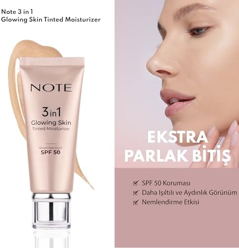 Cosmetics 3 in 1 Glowing Skin Tinted Moisturizer 50 SPF Işıltılı Aydınlatıcı Krem