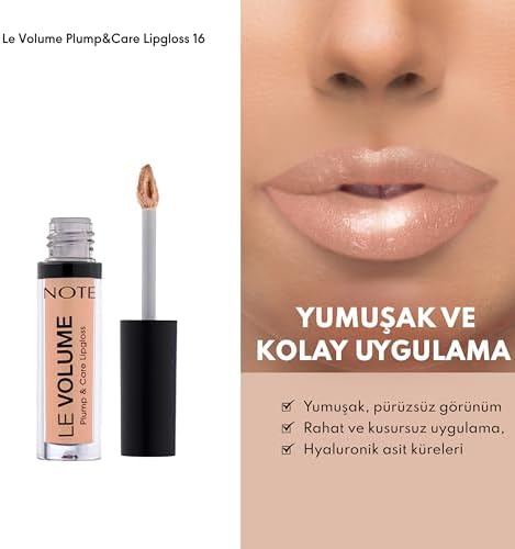 Cosmetics Le Volume Plump & Care Lipgloss 16 Nude Style Dudak Parlatıcısı, Nude