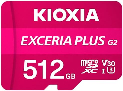 512GB Exceria Plus G2 Micro SDXC 4K 100/90MB/sn Hafıza Kartı (SD Adaptörlü)