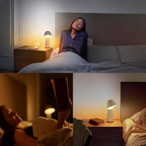 Alternative view of Hue Twilight akıllı uyku ve uyandırma masa lambası, beyaz ve renkli ışık, Bluetooth uyumlu, Alexa, & Assistant ile sesli kontrol, beyaz