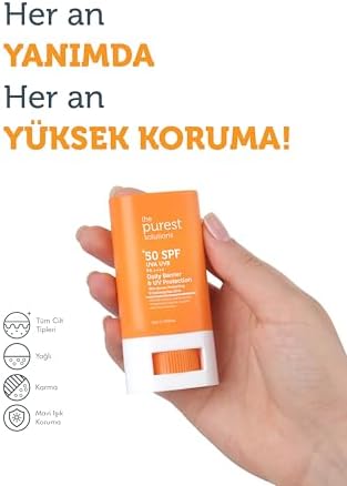 The Purest Solutions Stick SPF 50, Bariyer Onarıcı, Yatıştırıcı Güneş Kremi