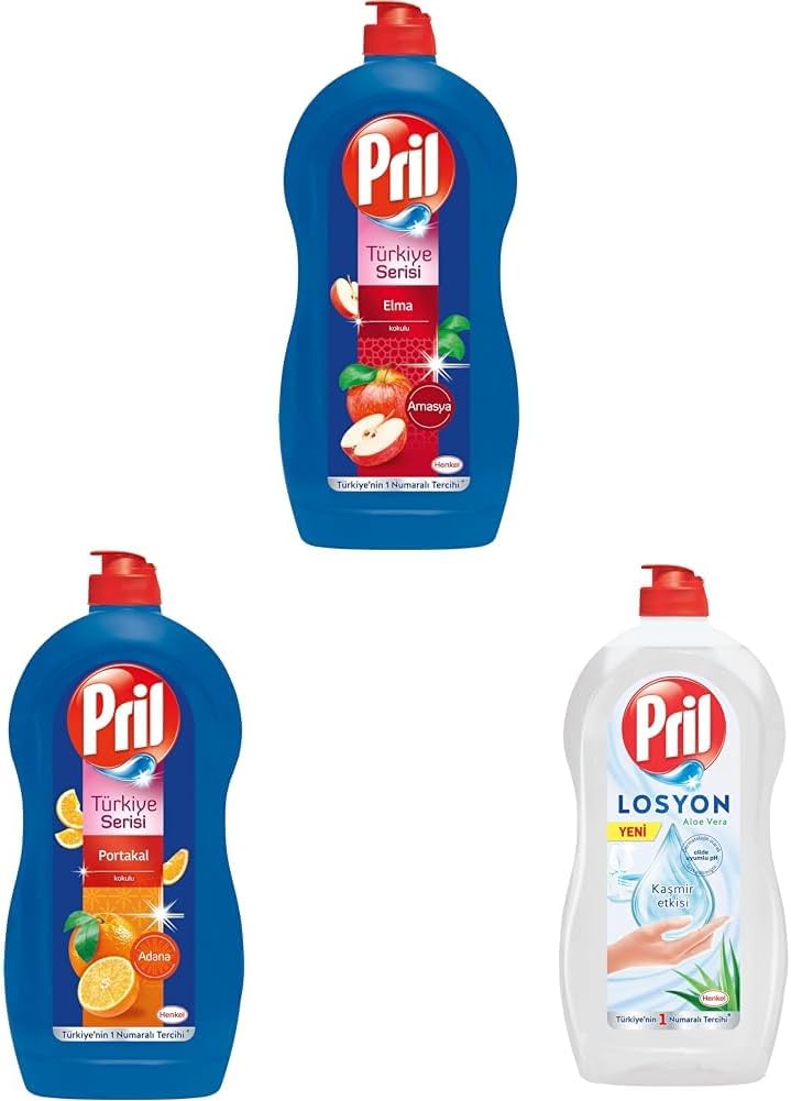 Alternative view of Pril Elde Yıkama Sıvı Bulaşık Deterjanı + Pril Türkiye Serisi - Adana Portakalı Kokulu Elde Yıkama + Pril Losyon Aloe Özlü Kaşmir Etkisi ile Cilde Uyumlu Elde Yıkama