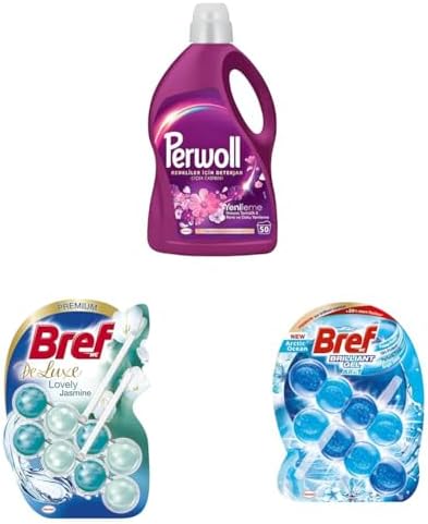 Alternative view of Yenileme Çiçek Cazibesi Renkliler + Bref WC Deluxe Yasemin Premium + Bref WC Brilliant Jel Buzul Okyanus Kokulu