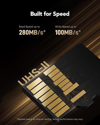 Alternative view of GOLD 128GB Mikro SD Kart, microSDXC UHS-II Bellek Kartı, V60, U3, A1, C10 microSD Kart, 280MB/s'ye kadar Okuma, Drone/Aksiyon Kamerası/UHS-II Taşınabilir Oyun Cihazı için (LMSGOLD128G-BNNNG)