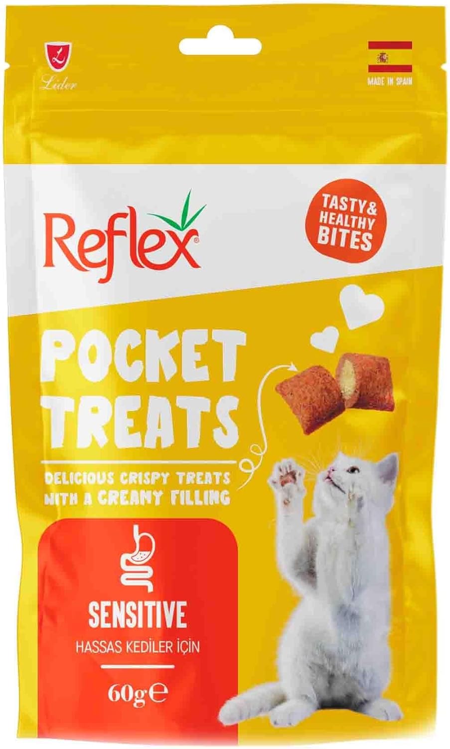 Alternative view of Reflex Treats Sensitive Hassas Kedi Ödül Maması 60 gr Tekli Paket