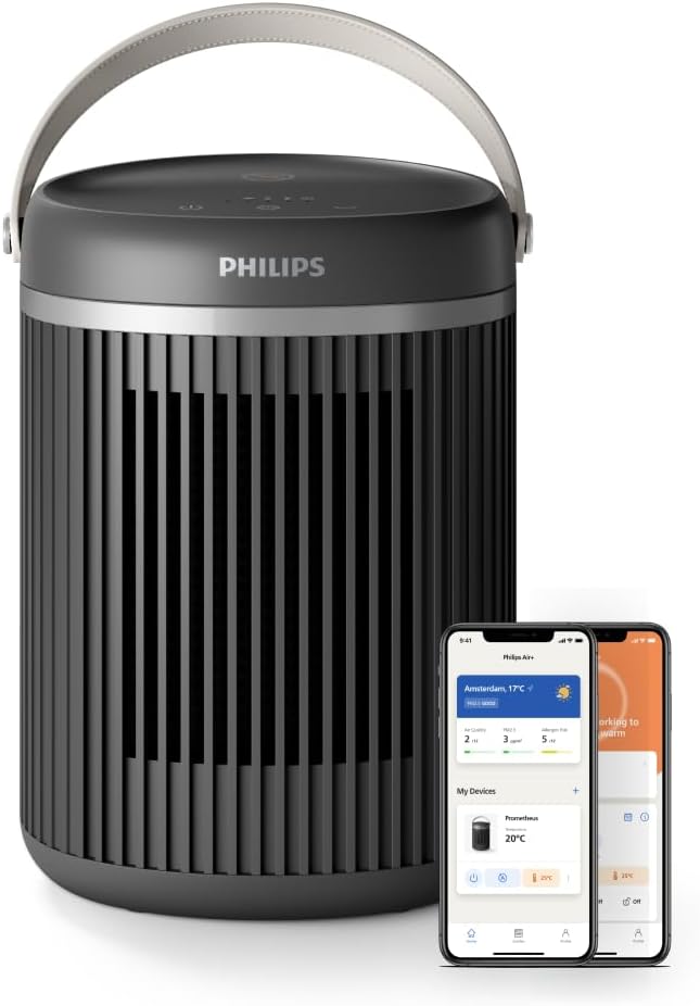 Alternative view of Serisi 3000 2000W Enerji Tasarruflu Bağlantılı Isıtıcı, EcoAI ile%50'ye Kadar Enerji Tasarrufu, Sessiz, 5 Güvenlik Fonksiyonu, 45°'lik Salınım, Koyu Gri (CX3120/01)