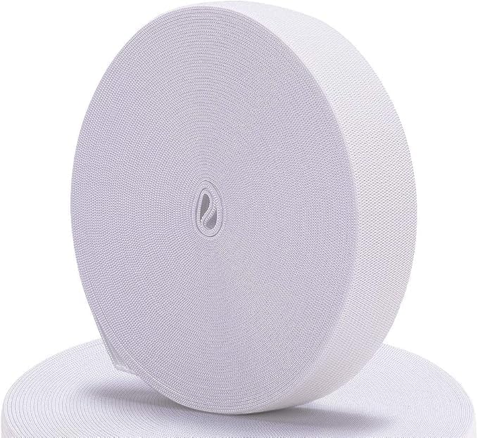 Dikiş İçin Lastik Bantlar: Kemerler, Peruk Bantları, Kendin Yap Dikiş Malzemeleri için İdeal Lastik Kordon, Tüm Dikiş Malzemeleri İçin Uygun- 4 cm 25 Metre (Beyaz)