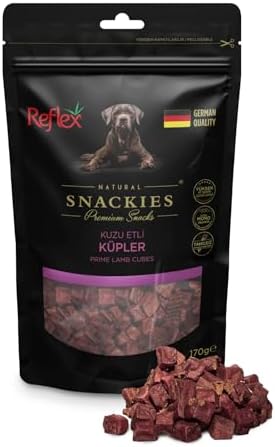 Reflex Snackies Kuzu Et Küpleri Kurutulmuş Et Köpek Ödülü 170gr