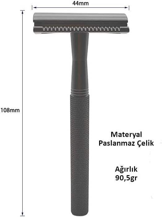 Alternative view of Çok Amaçlı Çift Yönlü Metal Geleneksel Manuel Traş Bıçağı Aleti Makinesi 5 Jilet Paslanmaz Uzun Ömürlü