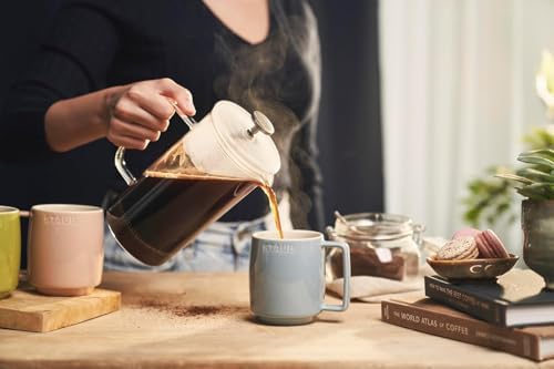 Seramik Kupa Seti, 350 ml, Makaron Renkli, 6 Parça, Mikrodalga ve Bulaşık Makinesi Uyumlu