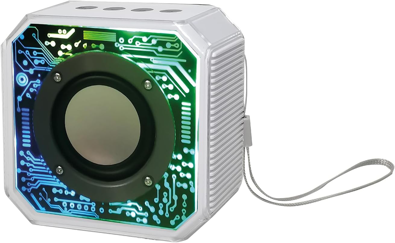 Alternative view of 800 Mah Kablosuz 5.2 Ledli Taşınabilir Bluetooth Hoparlör Beyaz BTS-86