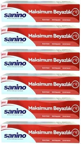 Alternative view of Sanino Diş Macunu, 75 ml, Maksimum Beyazlık, 6'lı Paket