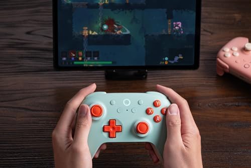Alternative view of 8BitDo 2C Controller for Windows PC and, with 1000 Hz Polling Rate, Hall Effect Joysticks and Triggers, and Remappable L4/R4 Bumpers (Mint)
