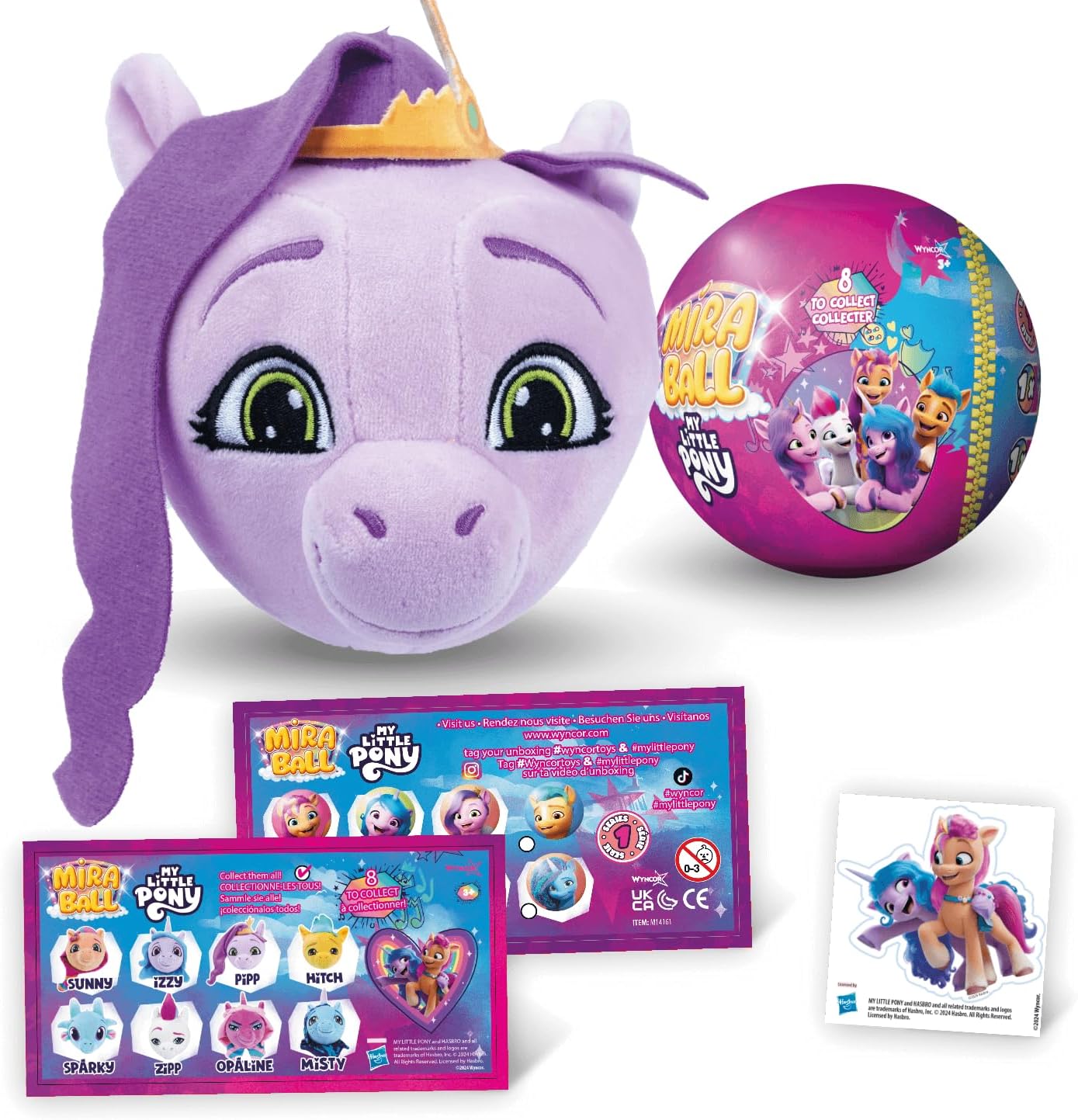 MiraBall My Mystery Genişletilebilir Maksi Peluş Kutudan Çıkarılabilir, 4 Sürprizli Yumuşacık ve Yumuşak Peluş, Sınırlı Üretim, 3 Yaş ve Üzeri Çocuklar için Harika Oyuncak