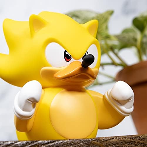 TUBBZ Box-Edition Super Sonic Koleksiyoncu Kauçuk Ördek Figürü - Resmi Sonic Der Hedgehog Merchandise - Televizyon, Film & Video Oyunları