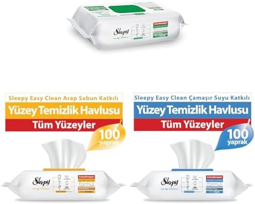 6 adet Beyaz Sabun & Çamaşır Suyu & Arap Sabunu Katkılı Yüzey Temizlik Havlusu