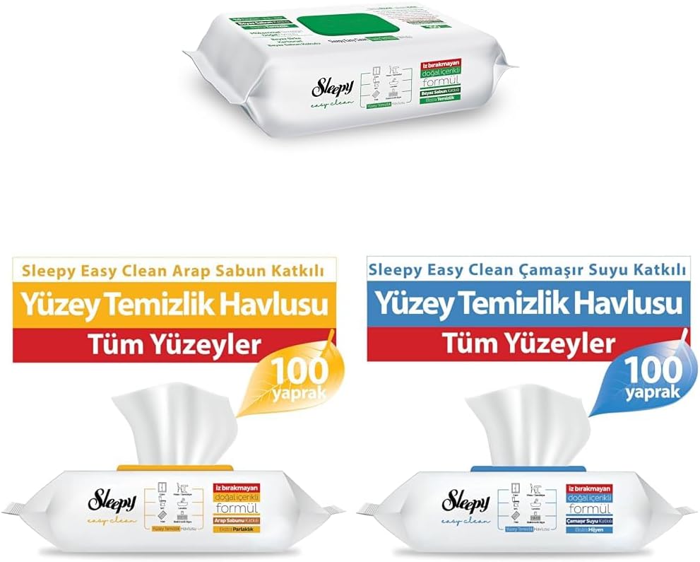 Alternative view of 6 adet Beyaz Sabun & Çamaşır Suyu & Arap Sabunu Katkılı Yüzey Temizlik Havlusu